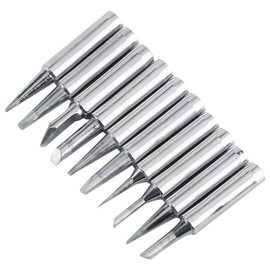 10pcs/set - Copper Solder Iron Tips 900M-T For 936, 937, 938, 969, 8586, 852D Soldering Rework Station Tool(#2)