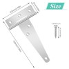 Shed Door Hinges, 6 Pack Heavy Duty T Strap Hinge