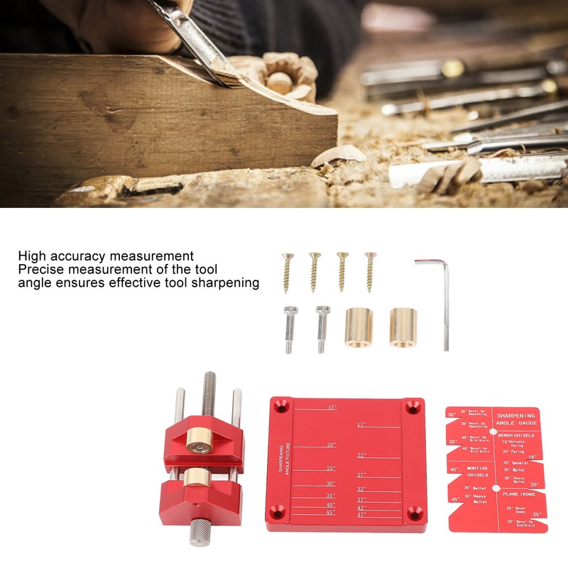 Honing Guide System Chisel Sharpening Guide Jig Kit Stainless Steel