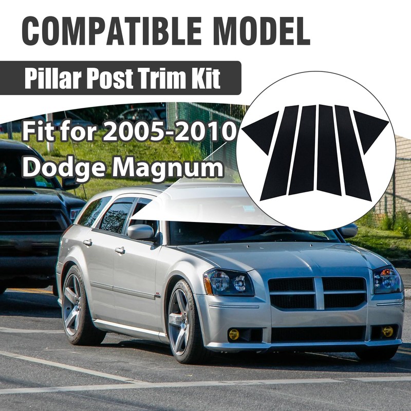 Automobile Door Window Pillar Post Trim Protector Cover Fit for