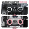 4PCS Center Console Dash Air Conditioner Vent Cover Trim Interior