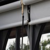 Cabilock Exterior Roller Shade Metal Crank Wand Pole with Hook,