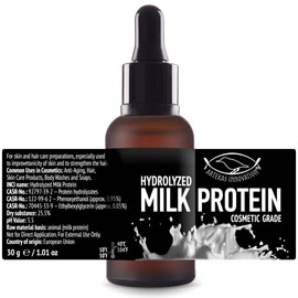 Artekas Innovation - HYDROLYZED MILK PROTEIN - Liquid - 30 g | 1 oz - Cosmetic Grade - for Homemade Skin & Hair Care Preparations