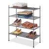 Whitmor Gunmetal 2-Tier Mesh Shelves
