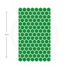 kit sticker reflejantes exagonales (Verde)