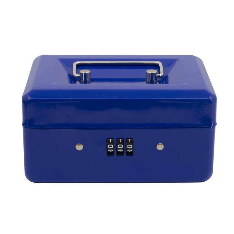 Small Security Lock Box with Coin Tray Metal Material with