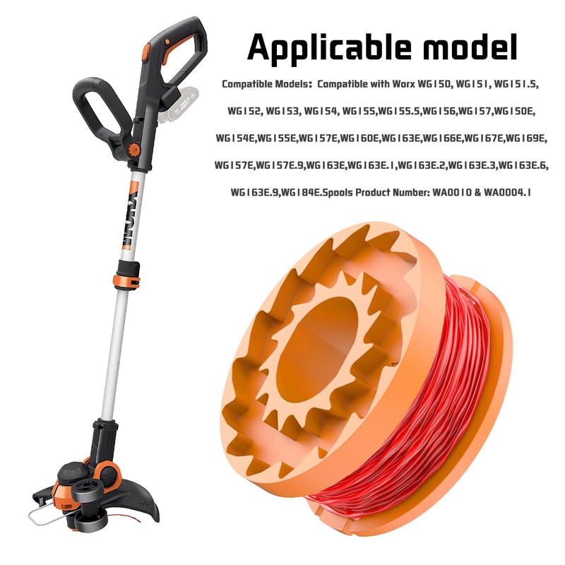 FUSHUI Pack of 6 WA0004.1 grass trimmer spool, WA0010 grass