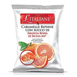 Serra, Filled Candy w/Sicilian Blood orange - Ripiene Arance Rosse Sicilia IGP 100g bag (5 pcs)