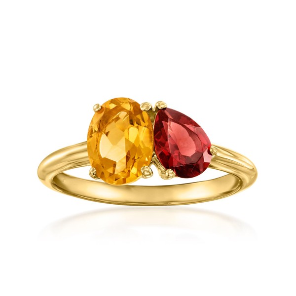 Ross-Simons 1.10 Carat Citrine and .90 Carat Garnet Toi Et