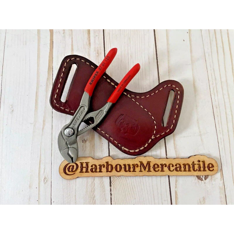 harbour mercantile channel lock sheath leather sheath for 5-6” pliers