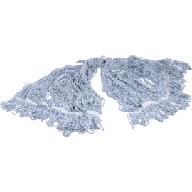 SPARTA Flo-Pac Mop Head Loop-Ended, Narrow Band with 1/2" Blue Band for Organized Cleaning, Large, Blue