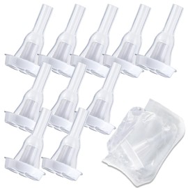 10Pcs Silicone External Catheter for Men, Comfortable Self-Adhering Leak-Proof Disposable Catheter (25 mm)