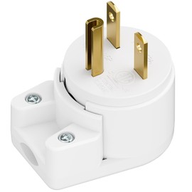 Nema 6-15P 15Amp 250V Plug, Plugrand 15A 25V DIY Rewirable AC Plug, 90 Degree 6-15P 15A 250V DIY Plugs, 12-Directions Rotatable 6-15 Connector, ETL Listed