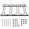 Uten 4 Rows Wine Glass Racks Under Cabinet Wall Mounted