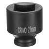sourcing map 4 Point Square Socket 1/2" Drive 27mm Metric