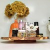 chicapica 16" Lazy Susan – Acacia Wood & Resin Turntable,