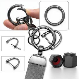 4Pcs Skull P Tire Valve Stem Caps + Keychain Set Universal Stem Covers for Jeep Dodge Ford Chevy Toyota Honda & More - Car Truck Motorcycle SUV Bike Scooter Golf Cart Schrader Valve Car Accessories