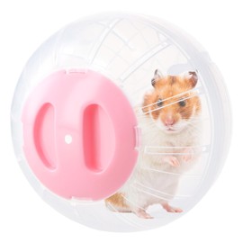 Hamster Ball, Gymnastics Ball, Hamster 14.5 cm, Hamster Run Ball, Hamster Wheel Exercise Ball, Plastic, Hamster Ball for Dwarf Hamsters, Guinea Pigs, Gerbils, Pet Jogging Play (Pink)