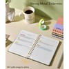 Lined Spiral Journal Notebook, A5 Hardcover Spiral Journals for Women