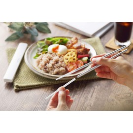 Chopsticks in Aluminum Straw, Eco Set (Includes Cap and Cleaning Brush), Gold