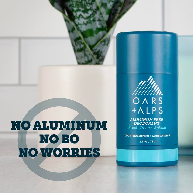 Oars + Alps Deodorant for Men & Women, Aluminum Free