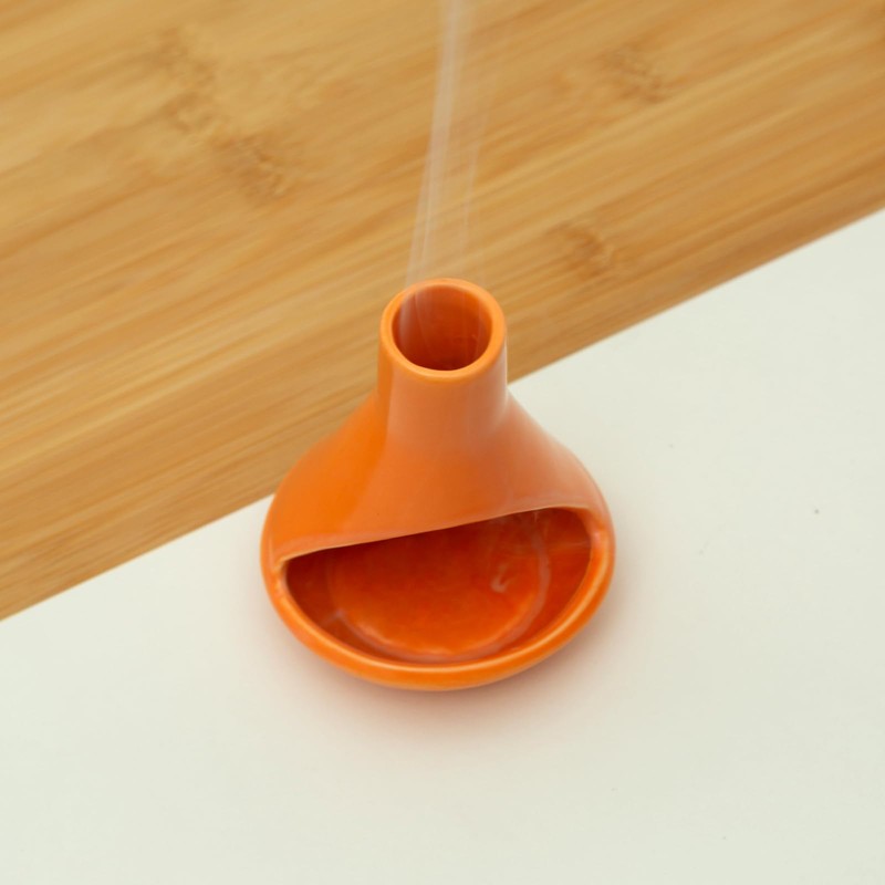 MOUGIGI Handmade Ceramic Chiminea Palo Santo Holder - Modern Medieval