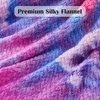 NEWCOSPLAY Super Soft Throw Blanket Deep Purple Rainbow Premium Silky
