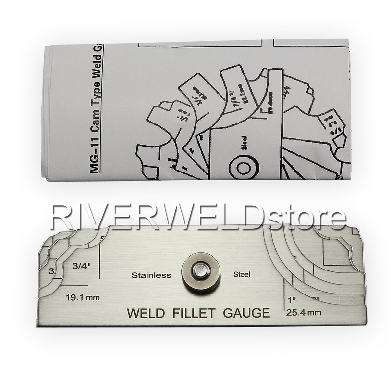 RIVERWELD 7 Piece Fillet Weld Set Gage MG-11 Rl Gauge