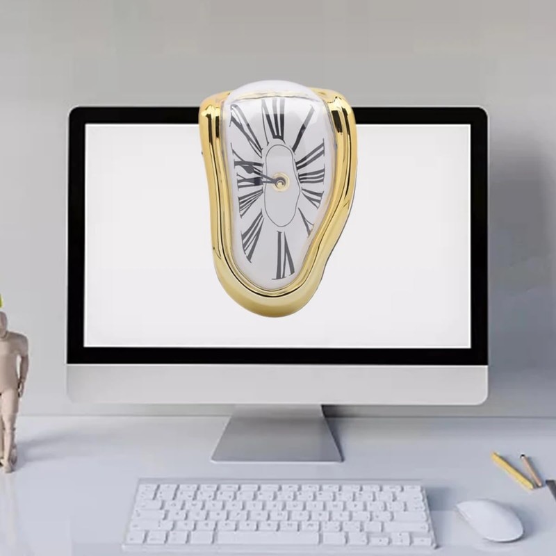 Petilleur Creative Dali Watch Melting Clock Surrealistic Table Shelf Desk