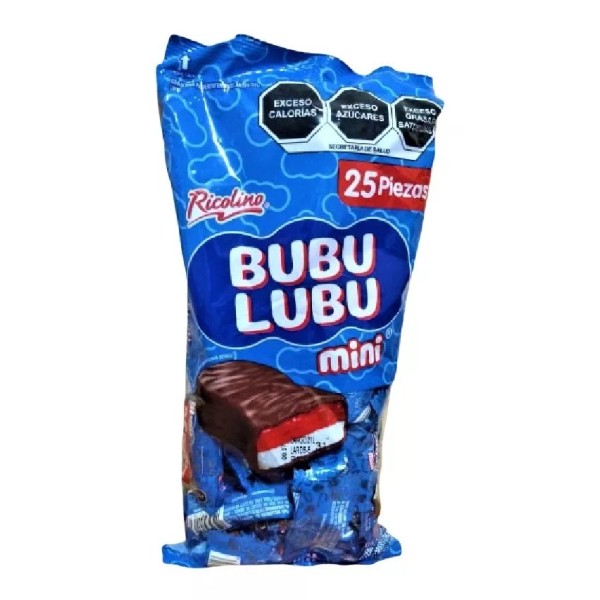 Ricolino  Mini Bubulubu 20 Pack Con 25 Pzas C/u