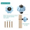 Cjueiom 12 Pack Ceramic Drawer Knobs, Baby Blue Vintage Cupboard