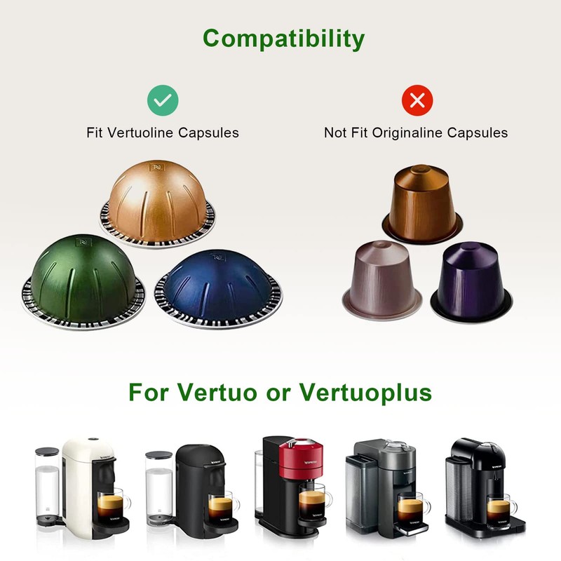 Clinuse Aluminum Foils Lids Seals for Nespresso Vertuo Pods, 100Pcs