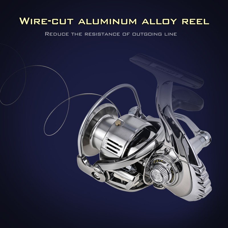 13+1 Bearing Fishing Reel Smooth Powerful Spinning Reel for Saltwater