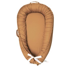 Hooyax Baby Lounger Cover Only, 100% Cotton Newborn Nest Cover, Soft Portable Baby Nest Replacement Cover for Boys Girls, Breathable Infant Lounger Covers, Baby Essential (Brown)