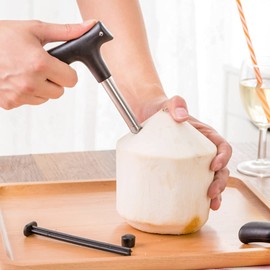 Cafopgrill Coco Cutter, Corer Durable Stainless Steel Fruit Opening Cutter Hole Tool