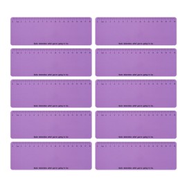 Purple Dyslexia Tools for Kids, 10-Piece Guided Reading Strips, Colored Overlay Highlighters, Reading Tracking Rulers for Visual Stress, ADHD, Irlens Syndrome