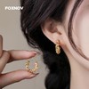 FOXNOV Gold Hoops Earrings for Women Lightweight Hypoallergenic Earrings 14K