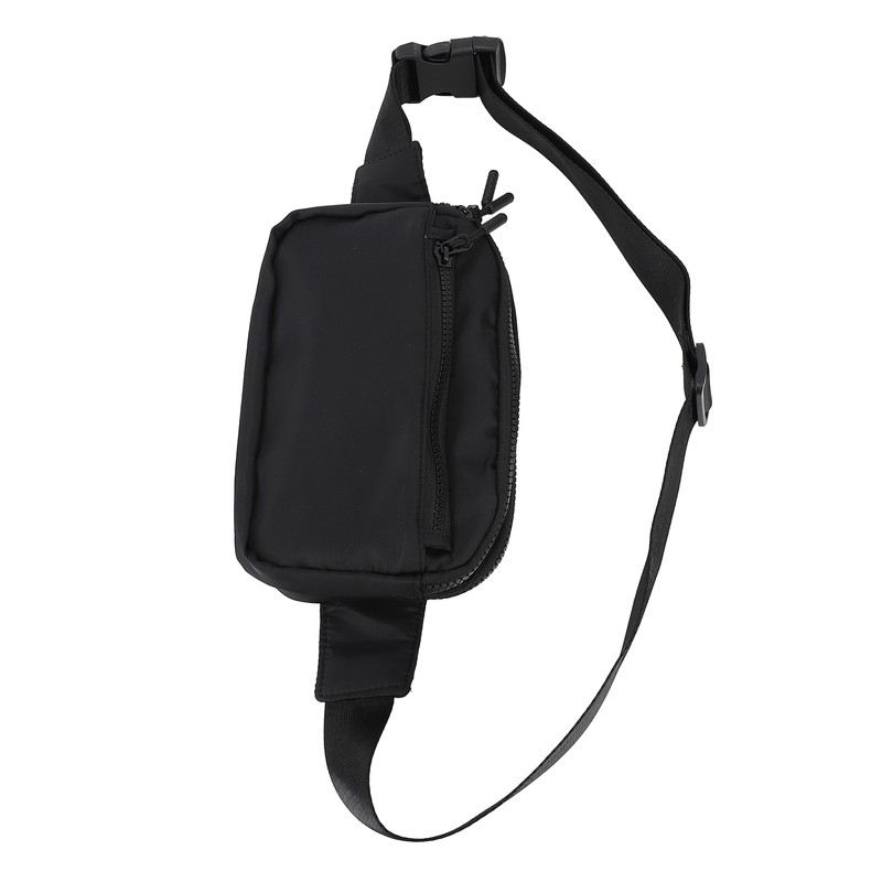 Waist Bag Double Layer Large Capacity Adjustable Strap Waterproof Nylon