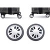 2 Piece Luggage Replacement Wheels Trolley Case PulleySmooth Rolling Rubber