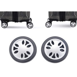 2 Piece Luggage Replacement Wheels Trolley Case PulleySmooth Rolling Rubber For Travel bags, Trunk,ATVs,Trolleys Repair Kit Flexible Swivel Casters
