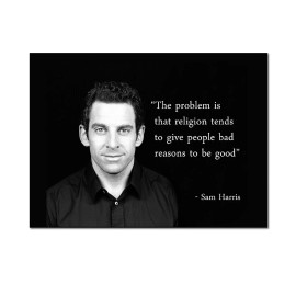 Unbranded The Problem is That Religion Gives Bad Reasons to be Good Refrigerator Magnet