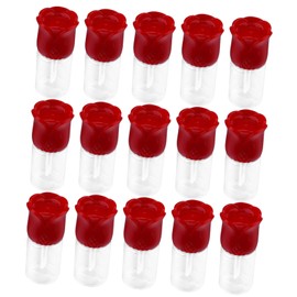 Baluue 15 Pcs Creative Rose Lip Gloss Bottles Empty Containers Reusable Easy to View Remaining Volume