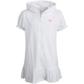 Pink Platinum - Bañador con Capucha para niña, Blanco, 5/6