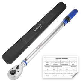 UYECOVE 3/4-Inch Drive Click Torque Wrench, Dual-Direction Click Professional Torque Wrench 100-400FT.LB/136-542N.m, Dual Range Scales Graduated in FT.LB and N.M