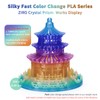 ZIRO Fast Color Changing PLA, Transluent Multicolor Filament 1.75mm, 3D