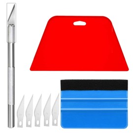 8 Piece Set Vinyl Wrap Tools,Wallpaper Kit,Wallpaper Tools,Wallpaper Smoother,Wallpaper Kit Wallpaper Tools Set,Vinyl Squeegee Tool,Suitable for Installing Wallpaper,Car Wrap and Contact Paper