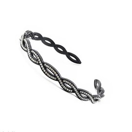 Women's Headband Comfortable Cubic Twist Headband / 여성 머리띠 편안한 큐빅 꼬임 머리띠