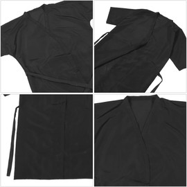 Ipetboom Bata De Peluquería Para Clientes De Salón Ligera Y Transpirable Para Cortes De Cabello Y Tintes Color Negro