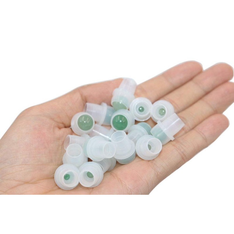 Furnido 10 Pack Natural Crystal Stones Roller Balls for Essential