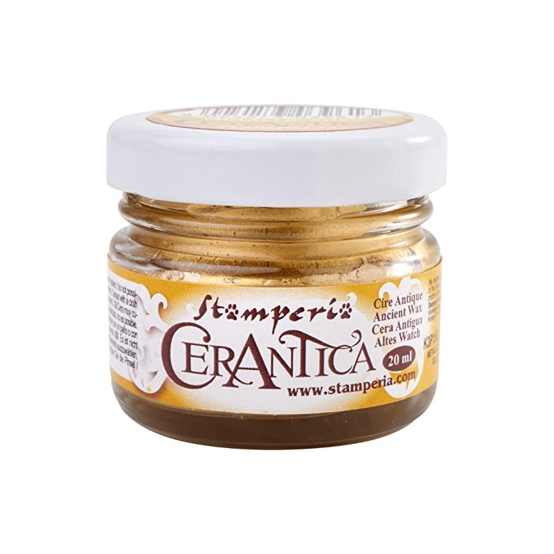 Stamperia Antique Wax, 20 ml, Metal Gold, Multi-Colour, 4.3 cm